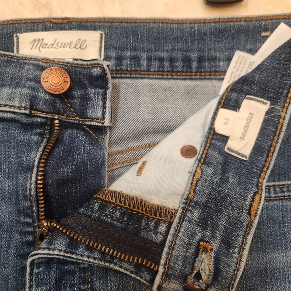Madewell High Rise Stovepipe Jeans Size 28 - Picture 4 of 6